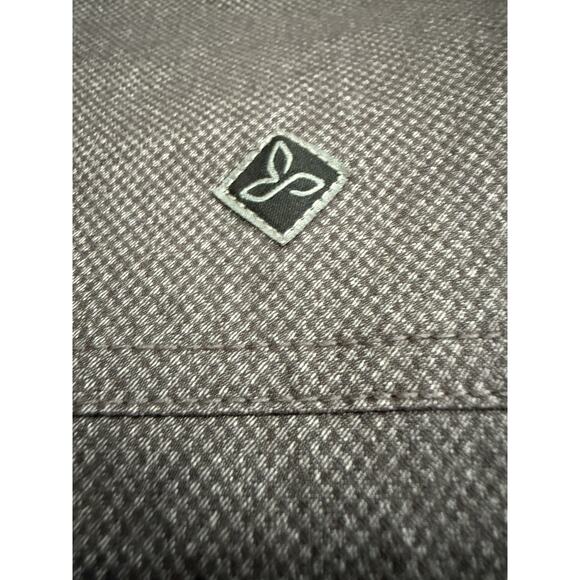 NWOT Prana Zion Bomber Jacket Men Medium Gray Full Zip Pockets Nylon Stretch - Picture 14 of 14